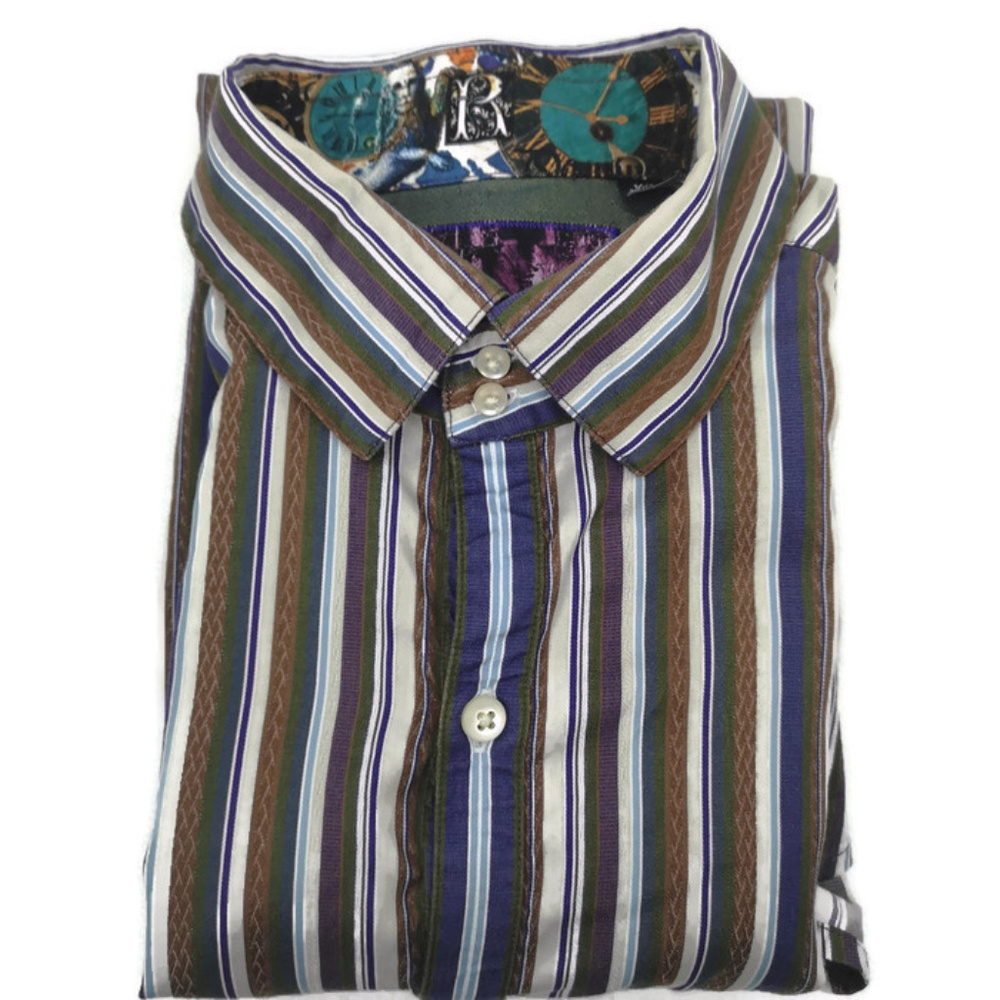 Robert Graham Long Sleeve Mens Button Up Shirt